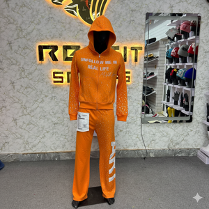 Tendance Mode Qualité supérieure Fait demande du client Prix bas Survêtement à fermeture éclair pour hommes Style unique Nouveau design Survêtements pour hommes - Product Image 5