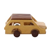 Coche de Juguete de Madera Hecho a Mano con Ruedas Móviles, Bordes Redondeados, Diseño Compacto y Suave para Aprendizaje Montessori y Regalo para Niños
