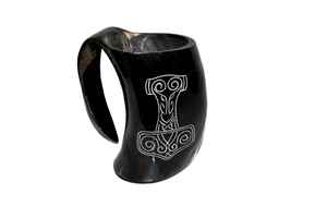 Hornstein's Valkyrie Vessel the MeadHorn Craft WildeDrink Battle Mug Artesanías naturales - Product Image 5