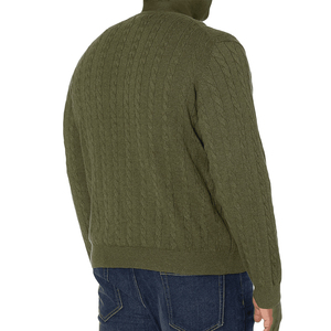 Plus Size Men's Crew Neck <b>Cable</b> Knit Pullover Sweater Heavyweight Solid Color Long <b>Sleeve</b> Casual New Arrival Autumn Wear Sweater - Product Image 3