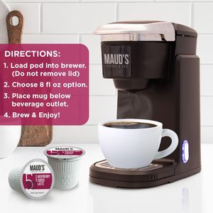 Cápsulas de Café con Sabor a Chocolate y Frambuesa de Maud's, 18 Unidades, Café Tostado Medio en Cápsulas Individuales - Product Image 2