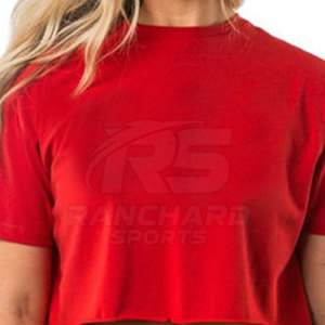 Top Corto de Verano para Mujer, Corte Regular Informal, Camiseta de Alta Calidad, Tejido Ecológico, Transpirable, Elegante, para Uso Diario - Product Image 5