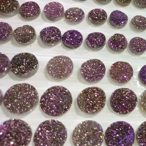 Druzy ไทเทเนี่ยมมาใหม่สำหรับการออกแบบเครื่องประดับอัญมณี Druzy กึ่งมีค่าสำหรับต่างหู - Product Image 3