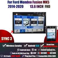 Aucar 13,6 "último Android 13 Tesla pantalla coche Radio Estéreo para Ford Mondeo Fusion 2014-2020 navegación GPS REPRODUCTOR DE DVD coche Video