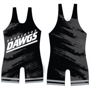 Singlets de Lucha Personalizados por Sublimación para Hombres, Niños y Jóvenes, para Torneos Profesionales, Duraderos, Elásticos, de Poliéster, de Secado Rápido y Transpirables - Product Image 3