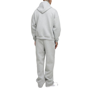 Sudadera con Capucha y Cremallera de Felpa de Algodón de 450 GSM para Hombre, Corte Holgado, Logotipo Personalizado Bordado, Producción de Marca Privada OEM - Product Image 2