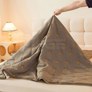 Lightweight Knitted Quilted Non-<b>Waterproof</b> Eco-Friendly Polyester Mattress <b>Protector</b> Soft <b>Bed</b> Protection Cover for Home Hotel - Product Image 3