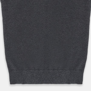 PULL personnalisable homme 100% coton col en V sans manches GRIS motif uni respirant anti-rides anti-rétrécissement logo avant ODM - Product Image 3