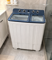 Nouvelle conception Lave-linge semi-automatique à double cuve de 15 kg à chargement par le haut avec essoreuse séparée pour appartement et dortoir