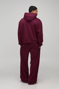 Chándal Deportivo para Hombre con Capucha, de Algodón 100 % de Alta Densidad, Corte Regular, Color Sólido, Ecológico y Transpirable - Product Image 2