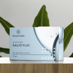 100G Savon à l'acide salicylique Nettoyage en profondeur Contrôle de l'huile Blanchiment Éclaircir Savon naturel biologique pour les mains - Product Image 1