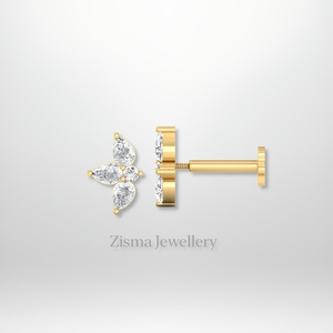 ต่างหูเม็ดกลมรูปลูกแพร์สุดหรู VVS Def สำหรับห้องปฏิบัติการจริงเครื่องประดับสำหรับปลูกที่ได้รับการรับรอง - Product Image 4