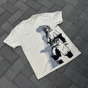 T-shirt personnalisé unisexe vente en gros T-shirt surdimensionné DTG personnalisé T-shirt à point contrasté lourd de haute qualité - Product Image 3