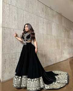 Robe de mariée afghane Kuchi vintage en dentelle brodée à la main pour femmes, vente en gros OEM, rose multicolore - Product Image 3