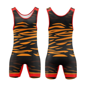 Comprar OEM ODM sublimación Stretch Fit 100% poliéster Lucha Libre camisetas jóvenes hombres adultos secado rápido compresión estilo uniformes - Product Image 3