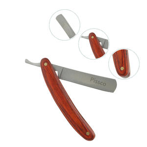 Navaja de Afeitar Recta para Hombre con Mango de Madera, Logotipo Personalizado, Acero Inoxidable, Navajas de Afeitar para Hombre, Navaja de Afeitar Recta Personalizada Hecha por Pissco - Product Image 6