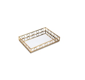 Bandeja de metal de la mejor calidad, bandeja decorativa de aluminio hecha a mano para el hogar para uso en la cocina a precio mayorista, uso en Navidad - Product Image 2