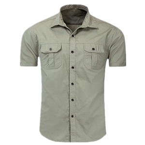 Camisa de Pesca con Botones para Hombre, Protección Solar UPF 50, Transpirable, Impermeable, Manga Larga - Product Image 1