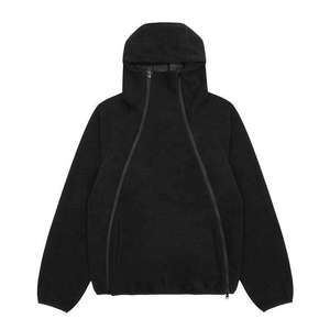 Sweat à capuche épais en coton de haute qualité, personnalisé, à épaules tombantes, en molleton surdimensionné pour hommes - Product Image 4