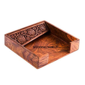 Porte-serviettes en bois fantaisie classique élégant fantaisie nouveau porte-mouchoirs classique élégant porte-mouchoirs nouveauté porte-mouchoirs fantaisie - Product Image 2