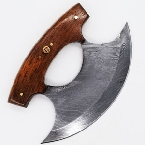 มีดทำครัวด้ามไม้สำหรับเชฟ Ullu ทำด้วยมือมีดทำครัวทำด้วยมือปลอกหนังฟรี - Product Image 2