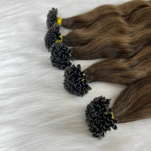 Lujo 100% color crudo Remy doble dibujado queratina extensiones de cabello humano U-Tip Frontal paquete estilos al por mayor de la mejor fuente - Product Image 5