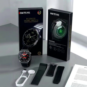 Montre connectée Kalobee H4 Pro Max, écran AMOLED 1,53 pouces, appels Bluetooth, fréquence cardiaque, NFC, charge sans fil, unisexe - Product Image 4