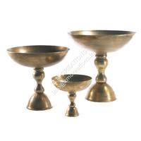 Vases à fleurs en métal modernes de style côtier faits à la main, décoration de mariage, socle, présentoir de table, bols, centre de table de luxe, Pâques