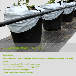 Bloquer la lumière et donner de l'ombre aux racines Permettre la circulation de l'air sous le pot Jupe de refroidissement Blueberry Grow Pots Cover - Product Image 2