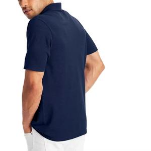 Chemises polo pour hommes décontractées, vente chaude, nouveau design, logo personnalisé, couleur unie, respirantes, faible MOQ, production rapide - Product Image 4