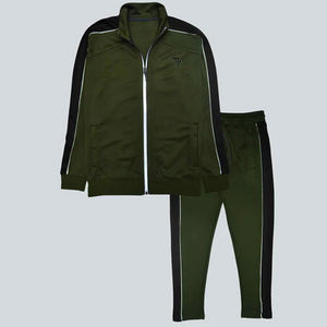 Survêtement d'entraînement à capuche d'hiver bicolore pour hommes Pantalon athlétique à manches longues Pantalon de sport élégant Utilisation quotidienne Taille élastique - Product Image 1