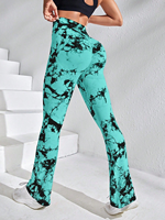 Shorts de yoga tricotés taille haute pour femmes, pantalon de fitness à séchage rapide, coupe large évasée, sans coutures, écologique et antibactérien