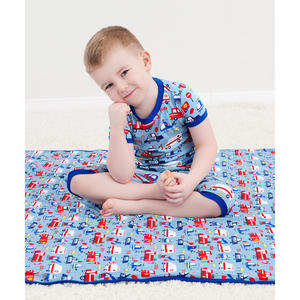 ผ้าห่อตัวเด็กทารกพิมพ์ลายทีมกู้ภัย ทำจากผ้าถักนิตติ้งเนื้อฟลีซ - Product Image 4