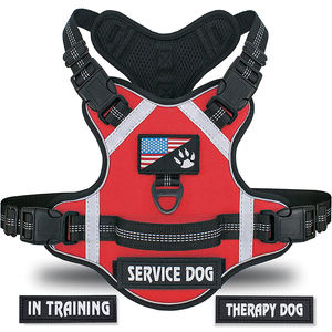 Harness Hewan Peliharaan Poliester Reflektif yang Dapat Disesuaikan, Empuk, Anti Tarik dengan 2 Pegangan Kontrol Mudah dan 2 Klip Tali, Grosir - Product Image 1