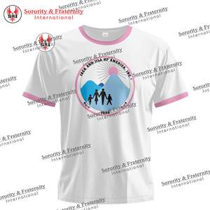 Camiseta Personalizada Jack and Jill para Mujer, Ropa de Hermandad, Impresión Serigráfica, DTG, Vinilo Brillante, Bordado 3D, Algodón Suave, Letra Griega - Product Image 6