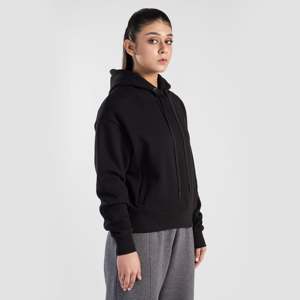 Sudadera Informal Esencial de Otoño, Estilo Deportivo, Transpirable, Color Negro - Product Image 3