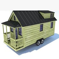 Maisons miniatures parfaites sur roues, prêtes à être expédiées - Prix bas, fabricants directs, garantie 5 ans, villa préfabriquée de luxe avec chambre à coucher