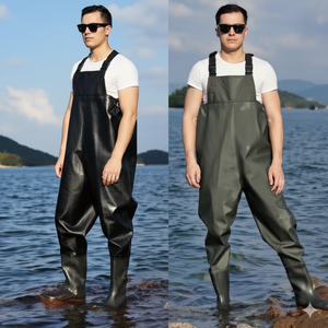 Tous types de waders de pêche avec poche réglable en PVC - Product Image 3