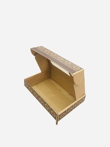 Cajas rígidas corrugadas con logotipo personalizado, material de cartón reciclado con laminación brillante UV para embalaje de envío de alimentos - Product Image 5