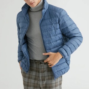 Veste en duvet de canard ultra légère 90% pour homme Nouvelle collection automne hiver. Manteau d'Extérieur à Col Montant en Tissu Canvas S-3XL - Product Image 3