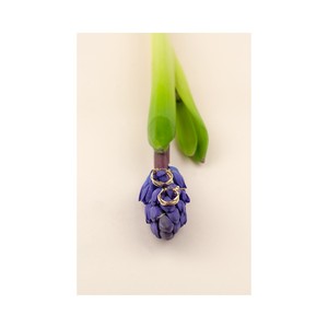 Pendientes de Aro Estilo Trenzado de Alta Calidad Del Pia Srl, Color Amarillo, Tres Tubos de 10mm, Chapados en Oro, Acero Inoxidable, Lindos para Mujer - Product Image 3