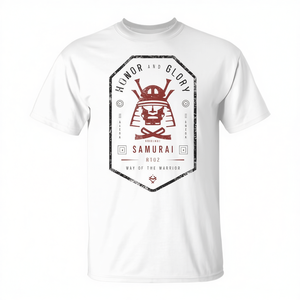 T-Shirt Promozionale Streetwear con Spada Samurai Katana Ninja Giapponese Manga Anime - Product Image 2