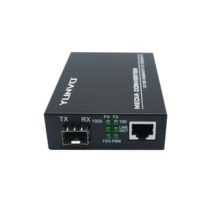 Convertisseur de médias Yunvo Gigabit Ethernet 1x10/100/1000Base-T RJ45 vers 1x100/1000Base-X convertisseur de médias SFP SFP - Product Image 1