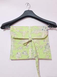 ชุดนอนผ้าฝ้ายลายดอกมะนาวชุดนอนสีพาสเทลบานสีเขียวมะนาว - Product Image 2