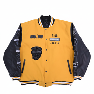 Chaquetas Letterman para Hombre de Alta Calidad al por Mayor, Chaqueta Varsity con Mangas de Cuero, Bordado e Impresión Personalizada en Varios Colores - Product Image 5