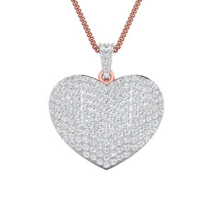 Rikhava Premium Quality Heart Pattern Diamond Pendant Venta caliente Encantos de moda para damas Idea de regalo de boda perfecta - Product Image 3