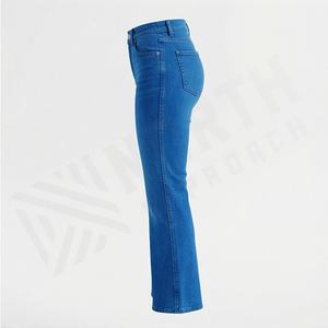 Pantalones de Campana Elegantes para Mujer, Hechos de Algodón de Alta Calidad, Estilo Moderno y Único, Color Personalizado, Transpirables, Ropa de Calle - Product Image 3