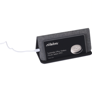 Tappetino per Mouse Wireless Sostenibile per Ufficio - Selene RPET - Product Image 3
