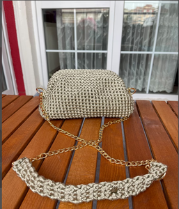 Raffia Cloud แฮนด์เมดหวายชายหาดคลัทช์กระเป๋าปาร์ตี้,ทอเกี๊ยวคลัทช์ฟางทอมือ - Product Image 3