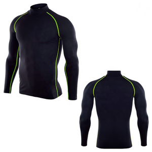 Long Sleeve Quick Dry Compression Shirt Men Workout Skinny Stretch Suit Sports Shirt Fitness Body Shirt Men Rash <b>Guard</b> - Product Image 5